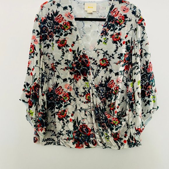Anthropologie | Maeve Umi Wrap Top - Picture 7 of 13